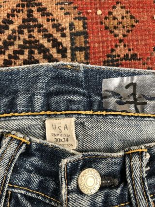 Rrl Double Rl Ralph Lauren Low Slim Straight Japanese Selvedge Denim Jeans 30w