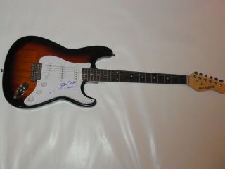 Peter Tork Signed Sunburst Electric Guitar The Monkees Jsa Rare