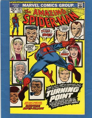 Vintage 1973 The Spider - Man 121 Marvel Comic Book Nrmt/mt Pristine