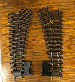 LGB Vintage Train Track Right And Left Hand Switch Brass Electric 2