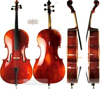 Oil Antique Master Stradivari Style Cello 44 Deep Warm Tone Top Two Piece Maple 2