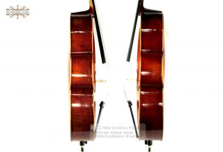 Oil Antique Master Stradivari Style Cello 44 Deep Warm Tone Top Two Piece Maple 3