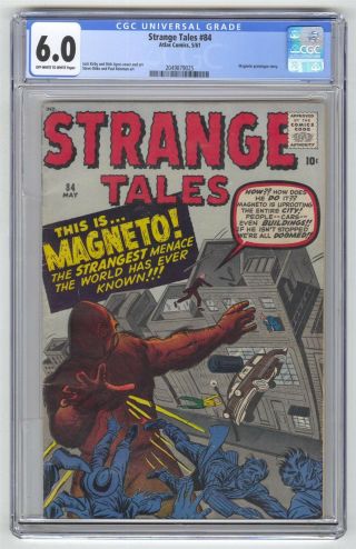 Strange Tales 84 Cgc 6.  0 Vintage Marvel Atlas Comic Kirby Ditko Golden Age 10c