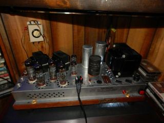 Vintage Fisher 460a Tube Amplifier From Console Restored