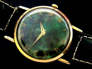 VTG VERY RARE 1968 LONGINES GOLD PLATED MENS WATCH ROMAN NUMBER DIAL 9