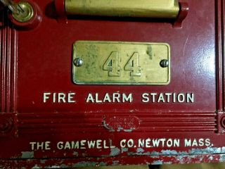 Vintage Gamewell Fire Alarm box 44 2