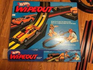 VTG Mattel Hot Wheels Wipeout 1979 Toy Car Track Set CIB Box 2