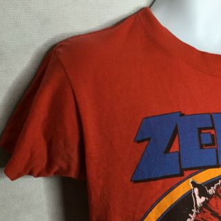 Vintage Zebra Tour T Shirt Sz M 1984 No Tellin Lies USA Made Rock Band 5