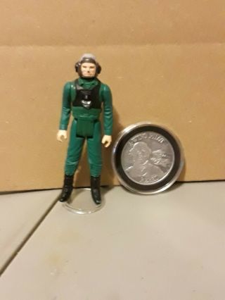 Kenner Vintage Star Wars Power Of The Force 1985 A - Wing Pilot With Coin