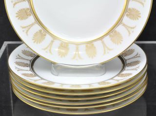 Set of 7 Vintage Richard Ginori Gold Pompei Salad Plates 4