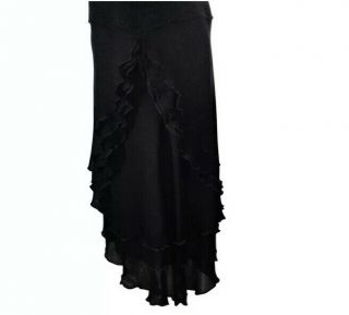 Vintage St.  John by Marie Gray 70 ' s Sz 12 Black Santana Knit & Silk Lux Dress 2