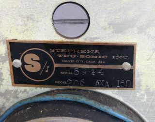 Vintage Stephens TRU - SONIC Alnico Magnet Loudspeaker Model 206 AXA 2