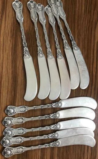 A Sterling Set Of 11 Whiting,  Imperial Queen Butter Spreaders