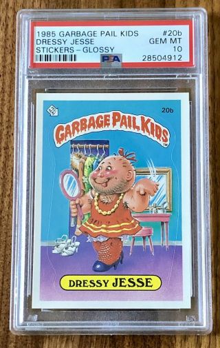 Gpk 1985 Series 1 - Dressy Jesse 20b - Gem Psa 10 - Rare Glossy