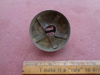 EARLY Antique Tin Advertising KELLY ' S FAMOUS Flour Biscuit Cookie Cutter 4