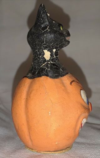 Vintage Halloween German Candy Container 1920 ' s RARE Cat JOL 2