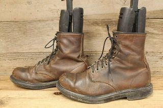 Red Wing Vtg Supersole Mens Brown Leather Lace Up Work Boots Sz 10.  5 D