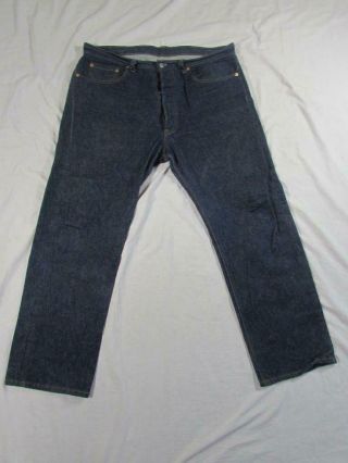 Vtg 80s Usa Made Levi 501 Button Fly Dark Denim Jeans Tag 38x31 Measure 38x30