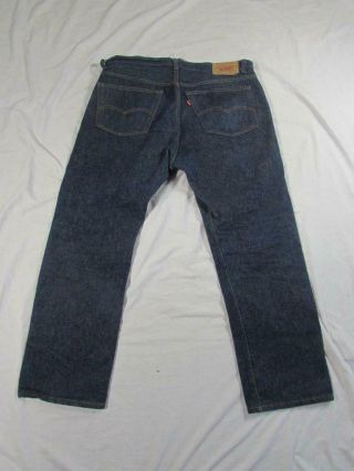 Vtg 80s USA Made Levi 501 Button Fly DARK Denim Jeans Tag 38x31 Measure 38x30 6