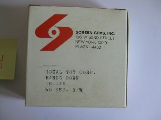 Vintage 16mm IDEAL TOY GAME Film Commercial - HANDS DOWN E1 - 4 2