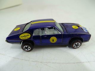 Vintage Johnny Lightning Custom Gto Purple Diecast Model Car Toy Old Topper 3 " L