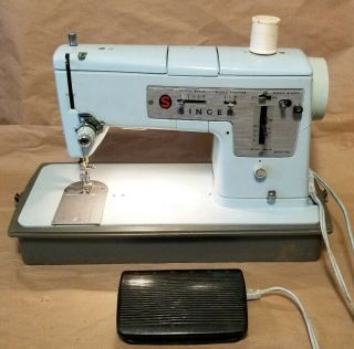 Vintage Antique Singer Style Mate Sewing Machine Model 348 | Embroidery -