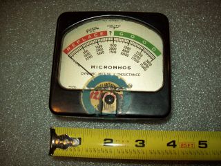 Vintage Hickok Model 532 Tube Tester Meter Micromhos Dynamic Mutual Conductance