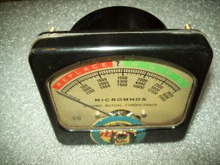 Vintage Hickok Model 532 Tube Tester Meter Micromhos Dynamic Mutual Conductance 2