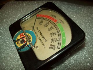 Vintage Hickok Model 532 Tube Tester Meter Micromhos Dynamic Mutual Conductance 6