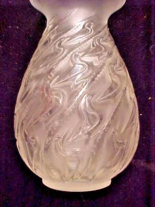 Signed R.  Lalique France Crystal Glass Ducks CANARDS 1931 Vase RARE 6