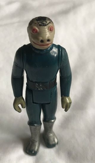 Blue Snaggletooth Vintage Star Wars Action Figure Rare With Toe Dent