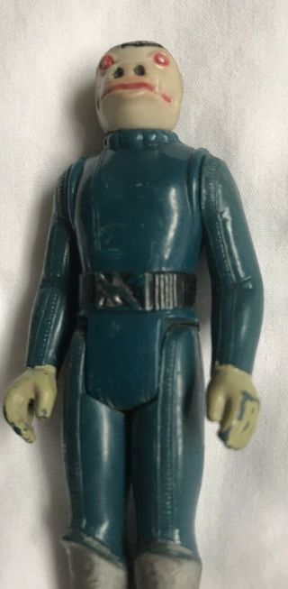 Blue Snaggletooth Vintage Star Wars Action Figure Rare With Toe Dent 2