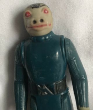 Blue Snaggletooth Vintage Star Wars Action Figure Rare With Toe Dent 3