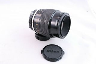 Nikon Micro - Nikkor 105mm 1:4 Camera Lens Vintage Slr Near No Fungus
