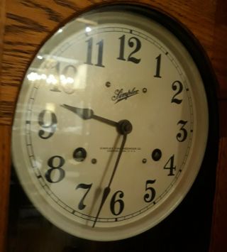 Vintage Simplex Time Recorder Co.  Time Clock.  Model 1223 2