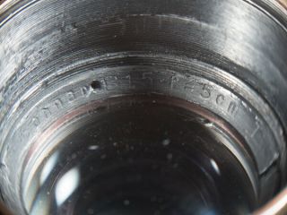 Carl Zeiss 50mm 5cm F1.  5 Sonnar Arriflex Arri Standard Mount Lens Rare - Read