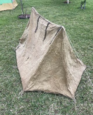 Vintage Rare Abercrombie David T Canvas Tent 1930’s Mountaineering Tent Exc