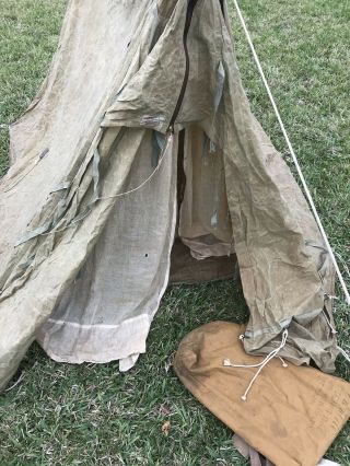 Vintage Rare Abercrombie David T Canvas Tent 1930’s Mountaineering Tent Exc 5