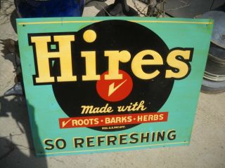 Vintage Hires Root Beer Metal Sign
