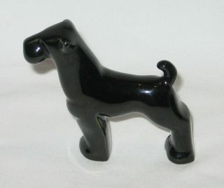 Vintage Frankoma 161 Black Terrier Dog Miniature