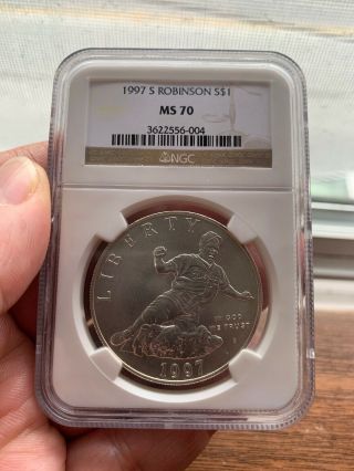 1997 S Robinson Ms70 Silver Dollar $1 - Extremely Rare Grade