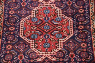 VINTAGE Geometric Navy Blue Ardebil Persian Area Rug Oriental Wool Carpet 2 ' x4 ' 4