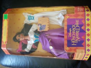 Esmeralda,  Phoebus,  and Quasimodo Doll Hunchback Notre Dame Mattel 95 NIB 3
