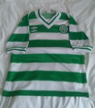 Celtic Football Shirt Vintage Classic 1982 - 85 Medium 2