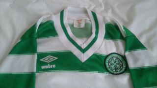 Celtic Football Shirt Vintage Classic 1982 - 85 Medium 3