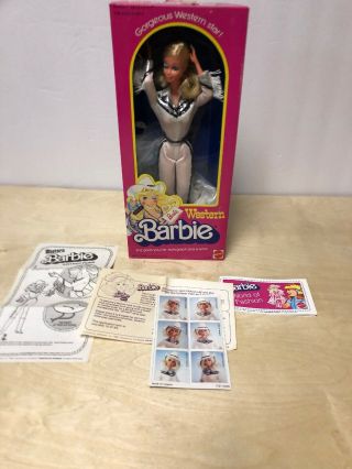 Gorgeous Vintage " Western Star Barbie 1757 " Never Out Of Box.  All Paperwork