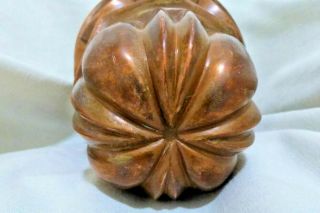 Rare Copper Jelly Mold Mould Benham & Froud 206 7 - 3/8” English 19c.  Antique Vic 5