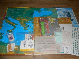 Civilization 1982 by Avalon Hill (Complete) Vintage RARE CLASSIC Board Game 2
