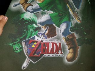 VTG 90s The Legend Of Zelda: Ocarina Of Time shirt XL - Link Nintendo N64 Promo 6