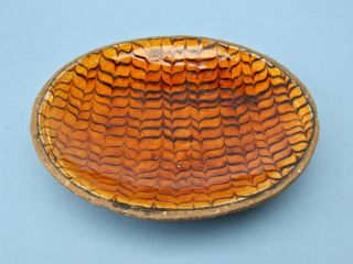 Signed Bernard Leach St.  Ives Pottery Very Early Slipware Dish C.  1925 - 1930 Rare